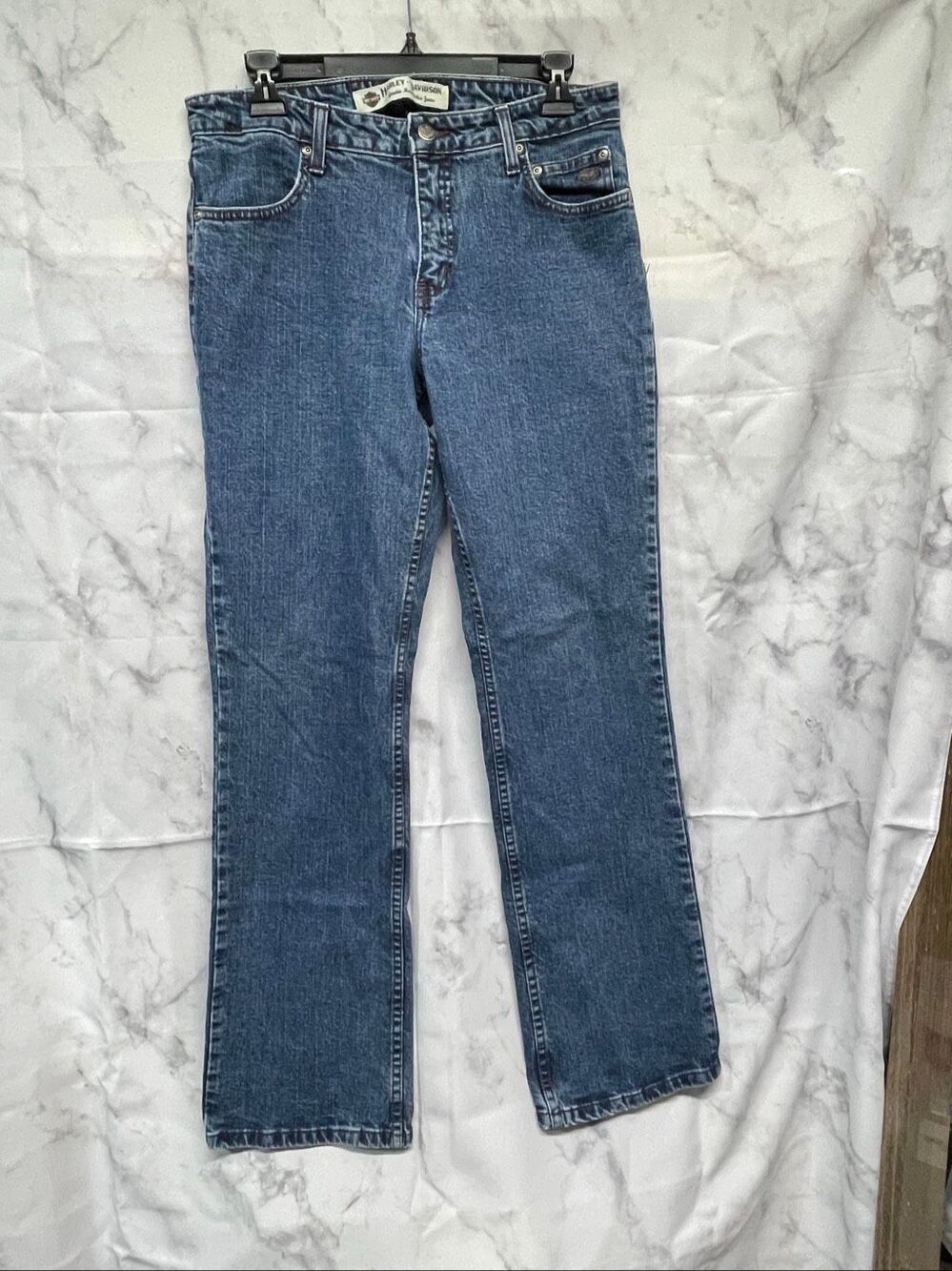 Harley Davidson Women’s Jeans Size 10 Bootcut Blue Denim Made in Canada 99010-05